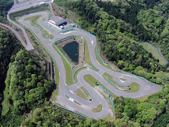 幸田サーキットyrp桐山 レーシングコース全景