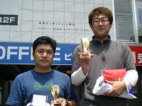 ４ＷＤクラス　左から　２位　梅田　秀行選手　優勝　酒井　博隆選手