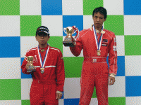 ＳⅡクラス入賞者：優勝　向井　秀和選手（右）：２位　柴川　渉選手（左）