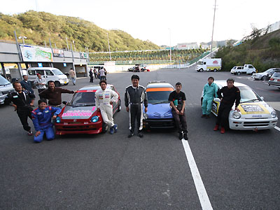 ２００９　幸田チャレンジカップ耐久レース　第５戦　トップ３車両