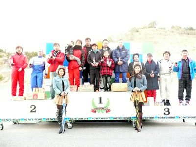 2012幸田スポーツカート耐久レース　入賞チーム1位～3位