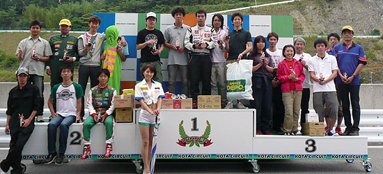 2012幸田スポーツカート・レンタルカート6時間耐久レース<br />レンタルカートクラス　1位～3位まで