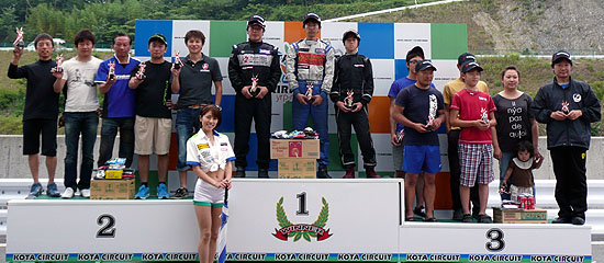2012幸田スポーツカート・レンタルカート6時間耐久レース<br />スポーツカートクラス　1位～3位のみなさん