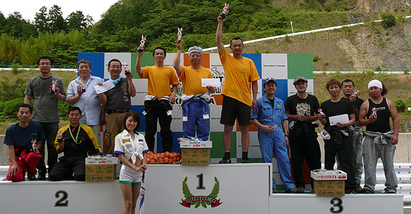 2012幸田K-4チャレンジカップ耐久レース第3戦<br />１位～３位