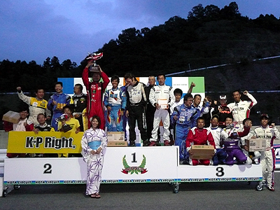 2012 KOTA GO-KART-24H(13+11)EVENT<br />スポーツカート　1位～3位のみなさん