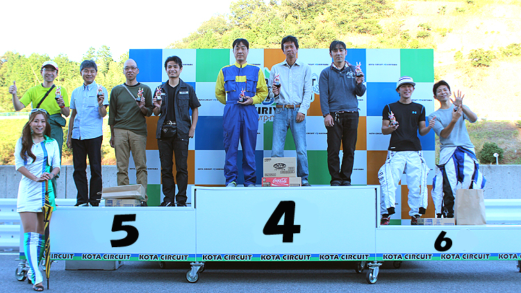 2014幸田レンタルカート耐久レース　第5戦　4位から6位のチームのみなさん