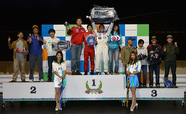 2014幸田レンタルカート耐久レース　シリーズトップ３のチームのみなさん