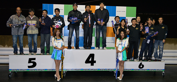 2014幸田レンタルカート耐久レース　シリーズ4位～6位のみなさん